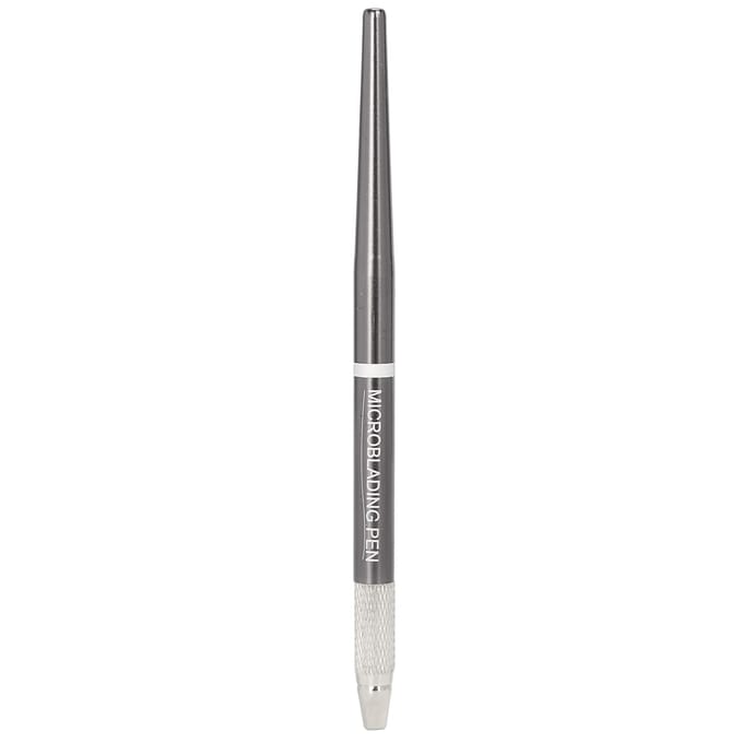 Stylo Microblading Plat Semi-Permanent Sourcils Lèvres Eyeliner Tatouage Stylo Ombreur Outil Manuel gray