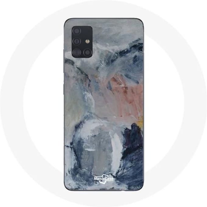 Coque - Samsung - Galaxy A51 - Souple - Abstrait - Gris gris
