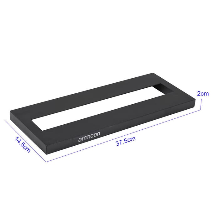 Ammoon DB-1 Mini Aluminiumlegering Gitaarpedaalbord met Draagtas Tapes black