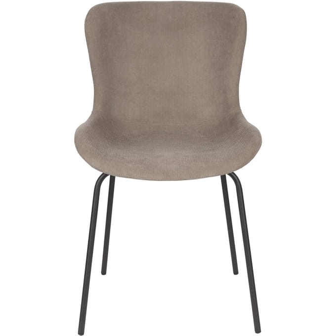 Housecraft Living Junzo Rib Eetkamerstoelen Grijs - Set van 2