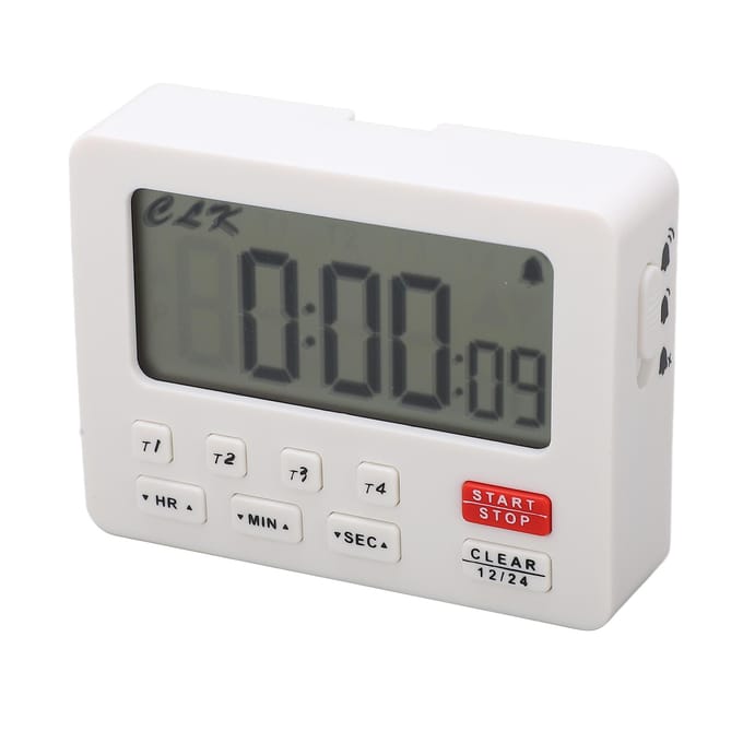 RV Timer LCD Meerkanaals Waterdicht Stofdicht ABS Groot Scherm Digitaal RV Keukentimer voor ATV 3V gray