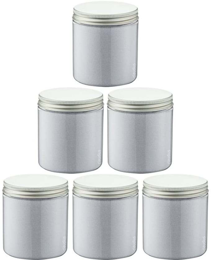 Scrubzout Lavendel - 300 gram - Pot met aluminium deksel - set van 6 stuks - Hydraterende Lichaamsscrub