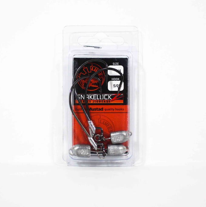 Tackle Tactics TT SnakelockZ jigkop 1/4 oz 5/0 XH 3/pak (6689)