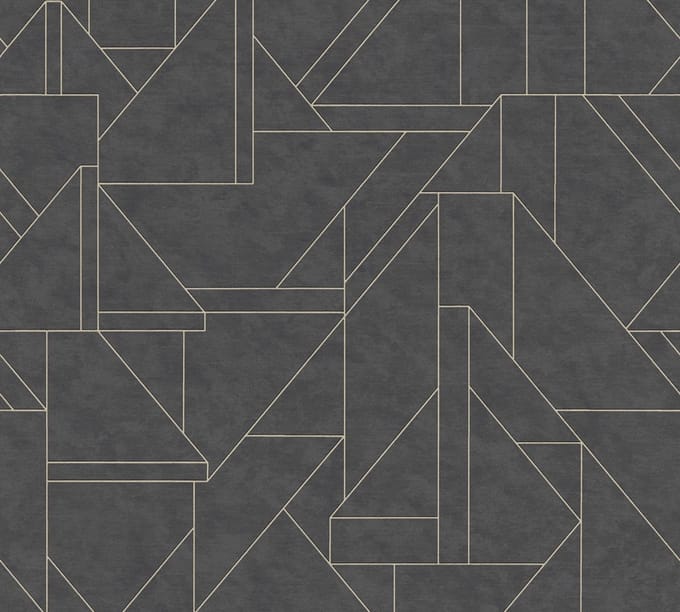 GRAFISCH BEHANG | Modern - zwart goud - A.S. Création Metropolitan Stories 3