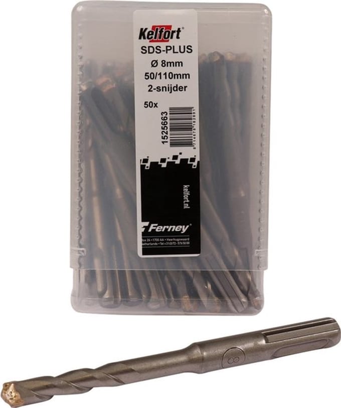 Kelfort HAMERBOOR SDS+ 8.0X50/110 - 50ST 2-SNIJDER
