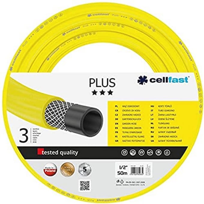 Flexibele 3-lagige Tuinslang - UV-bestendig 1/2" - 50m