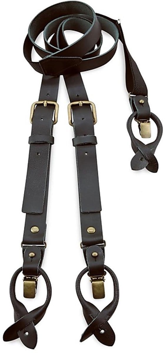 Sir Redman - Bretels - WORK bretels zwart leder - zwart