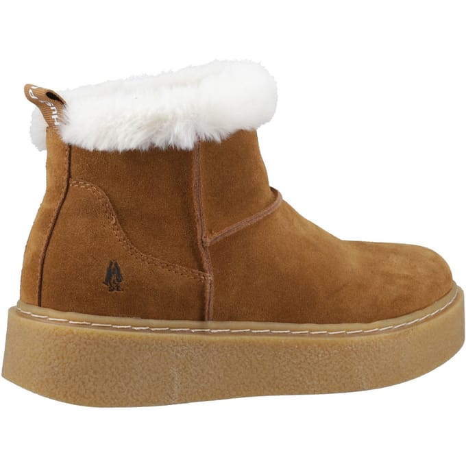 Hush Puppies Becca Dames Suède Tan Winter Enkellaarzen
