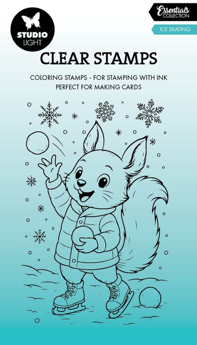 Clear stamps Ice skating - Essentials nr. 896