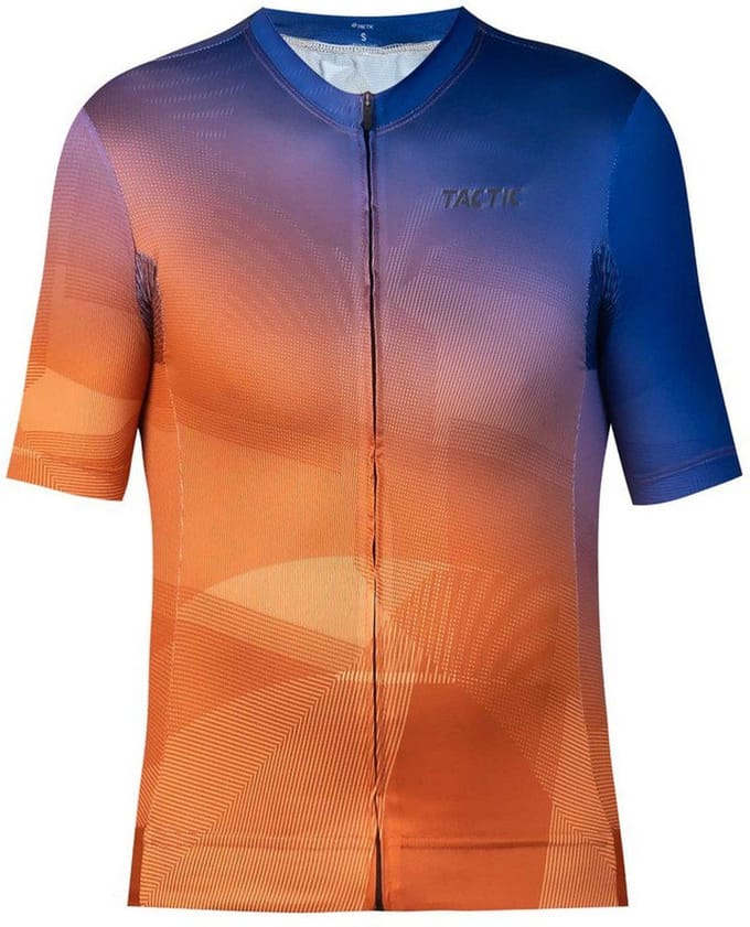 Tactic Atacama Korte Mouw Wielertrui Oranje,Blauw M Man