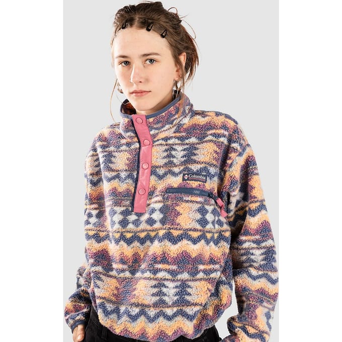 Columbia Helvetia II Printed Cropped Half Snap Half-Zip Fleece Trui