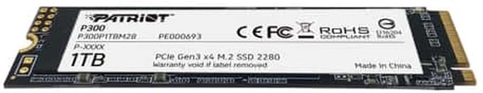 Patriot Memory P300 M.2 1000 GB PCI Express 3.0 NVMe
