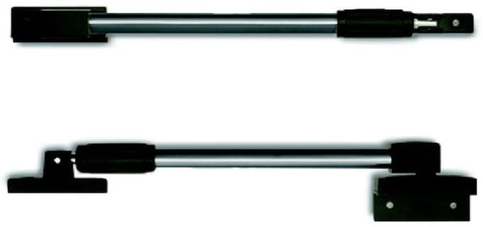 Telescopische raamuitzetter - 525-845mm - Staal (RVS look)/Zwart