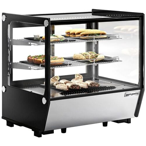GGM Gastro Koelvitrine - tafelmodel - 120 liter - 702mm - schuifdeuren - met 2 schappen