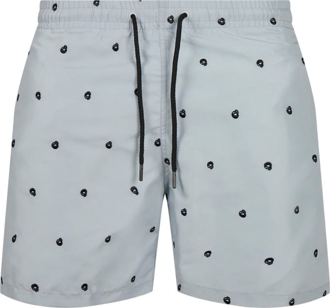 Urban Classics - Embroidery Zwemshorts - 4XL - Grijs/Zwart