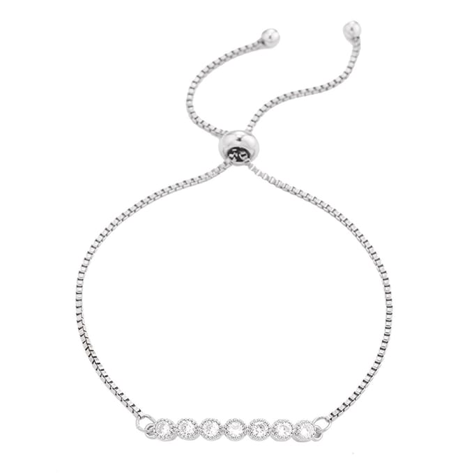 Victorious Dames Armband - Zilver - Model: Zirkonia