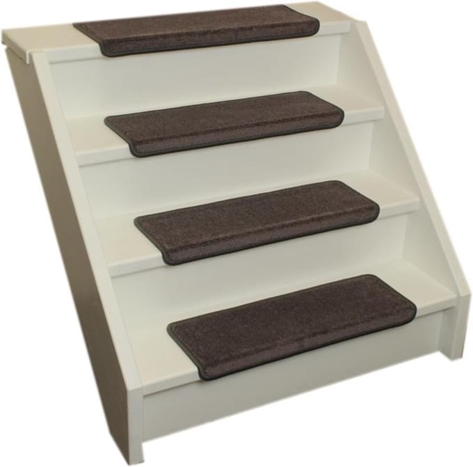 Elite Trapmatten - 15 stuks - Elite-Soft donker Grijs - 56x17x3,5 - Rechthoekig - zelfklevend
