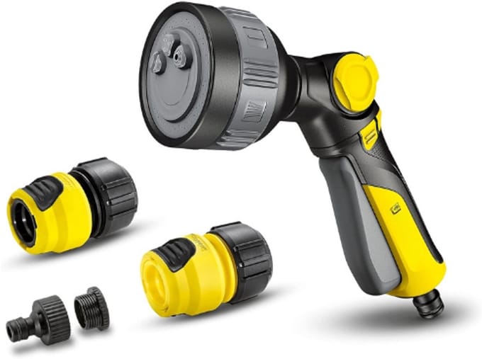 Thuys – Multifunctioneel Spuitpistool Plus Set – Met 4 Sproeipatronen En Grip Koppelingen – Inclusief Universele Slangaansluitingen