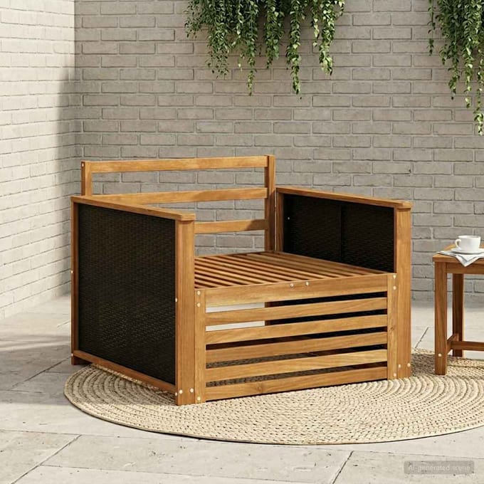 vidaXL - Buiten - Midden - Sofa - Naturel