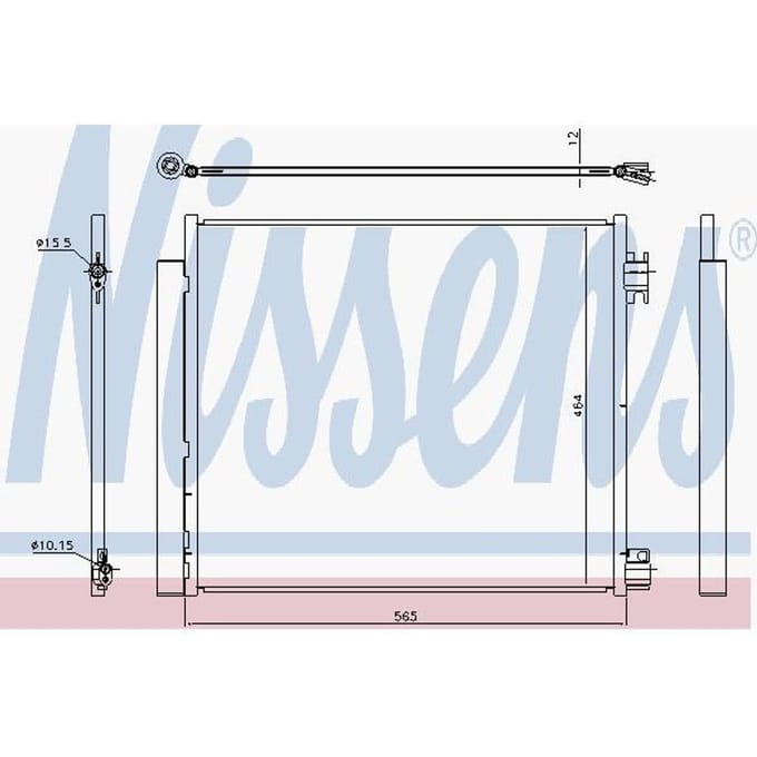 Condensator, airconditioning NISSENS 940546