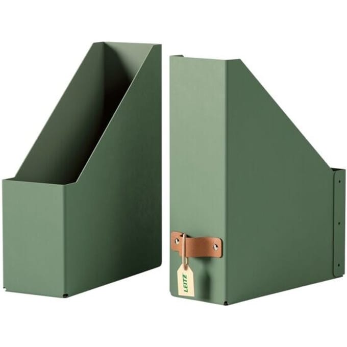 Leitz Puro Tijdschriftencassette - 100% Gerecycled Karton - Set van 2 - Groen