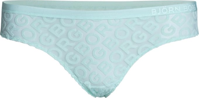 Bjorn Borg Logo Dames String-1P-Mint-Maat 34