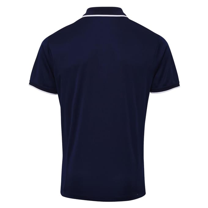 Premier Herencontrast Coolchecker Polo Shirt (Marine)