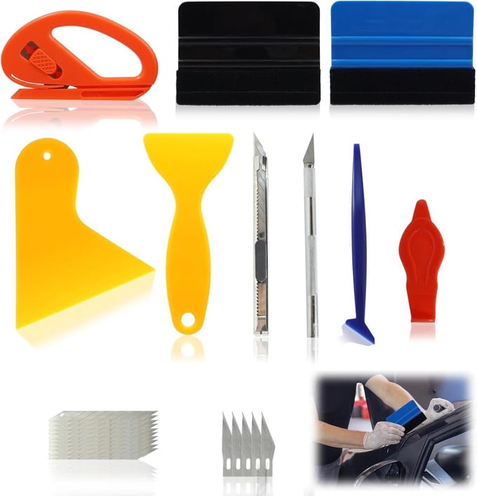 Solidchoice - 10 Delige Raamfolie Toebehoren Set