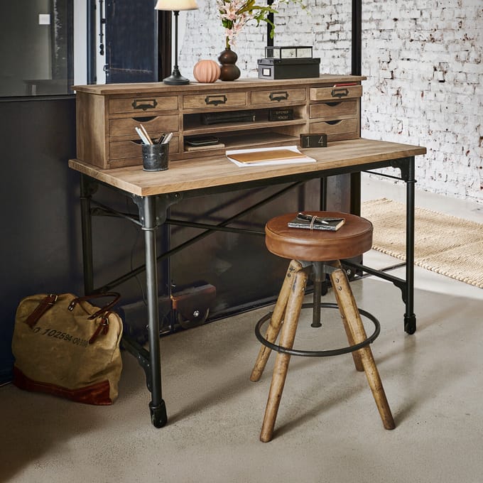 LOBERON Bureau Leognan bruin/zwart