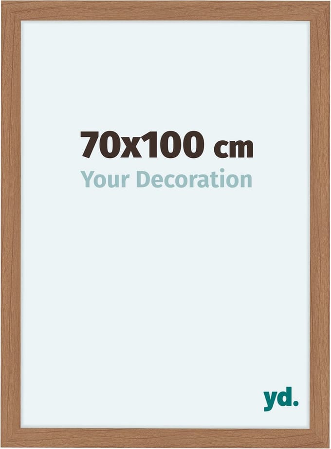 Your Decoration - Fotolijst 70x100 cm - MDF - Notenhout Licht - Como