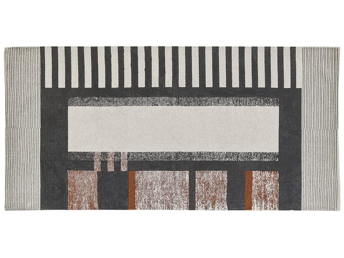 KAKINADA - Laagpolig vloerkleed - Multicolor - 80 x 150 cm - Katoen