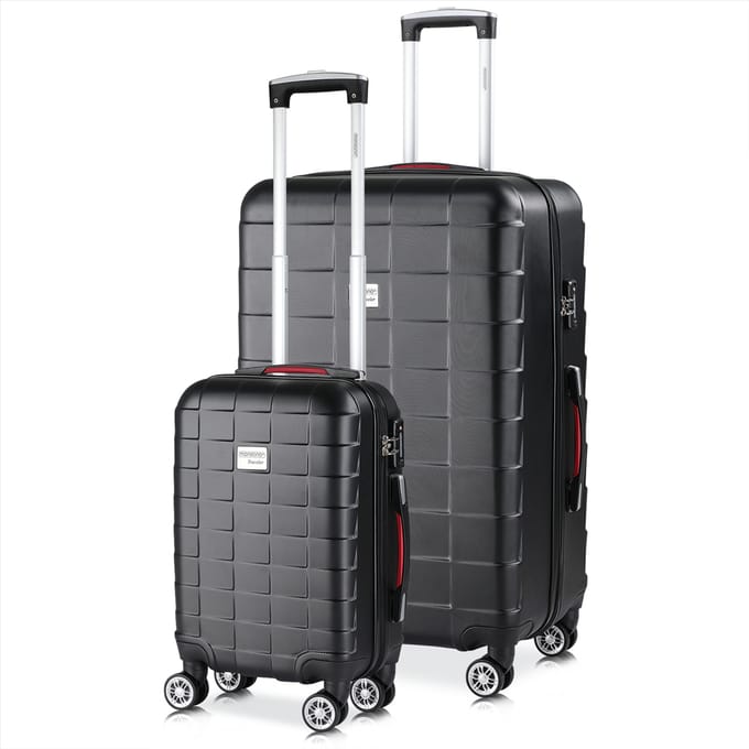 Hardcase Set 2 stuks Exopack Zwart ABS