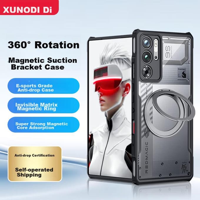 Support rotatif à 360° Compatible avec Nubia Red Magic 9s Pro+/9s Pro/Red Magic 9 Pro+/9 Pro Support magnétique, Coque de protection antichoc Et Wome