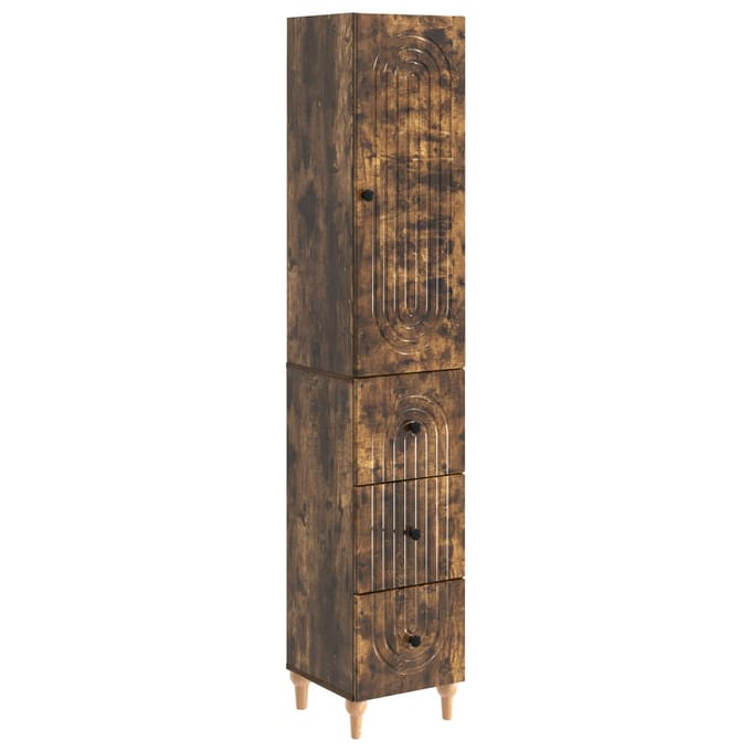 vidaXL - Kast - Set - 2 - st - Bewerkt - hout