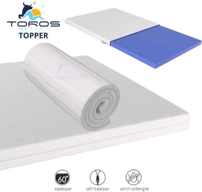 90x220 Topmatras Topdek Topper hr 45 - 12 cm
