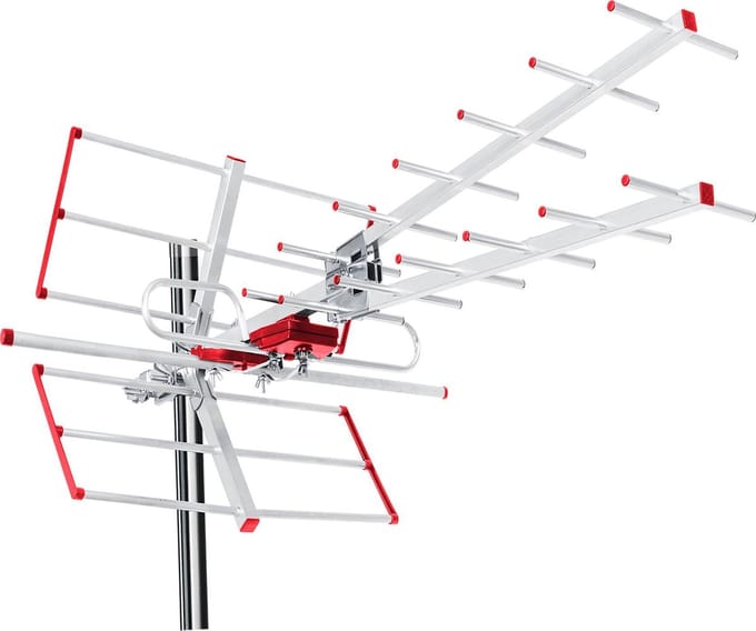 Actieve TV Externe Antenne DVB-T2 HEVC max 100dBμV Maclean MCTV-855 Lte filter