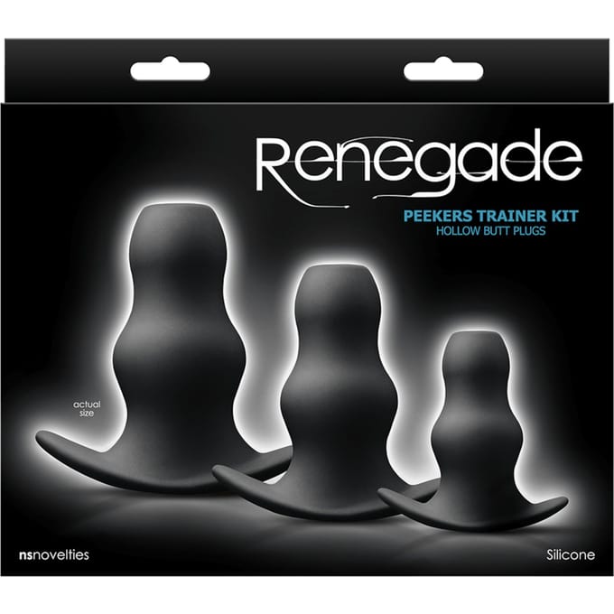 Renegade - Peeker Kit - Buttplug Set - Zwart