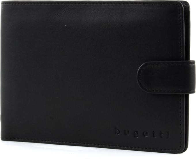 bugatti Identiteitskaarthoesje Portemonnee Primo RFID Travel Wallet Black Zwart