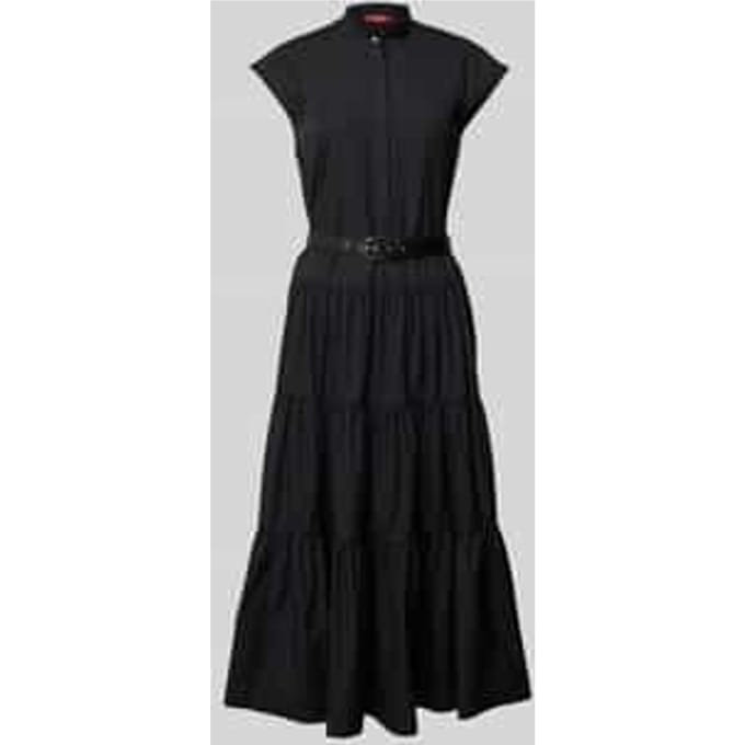 Maxi-jurk met opstaande kraag, model 'BAIRO'