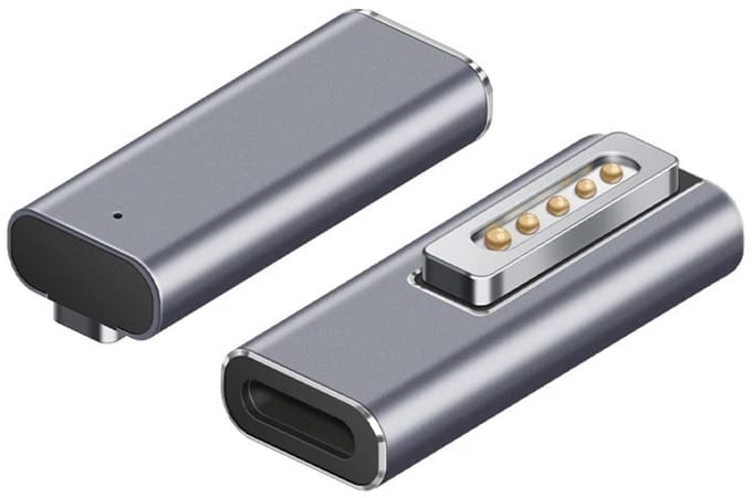 Jumalu USB-C naar MagSafe 2 Adapter – Geschikt voor MacBook Air & MacBook Pro – USB-C PD Oplaadadapter – Aluminium Behuizing