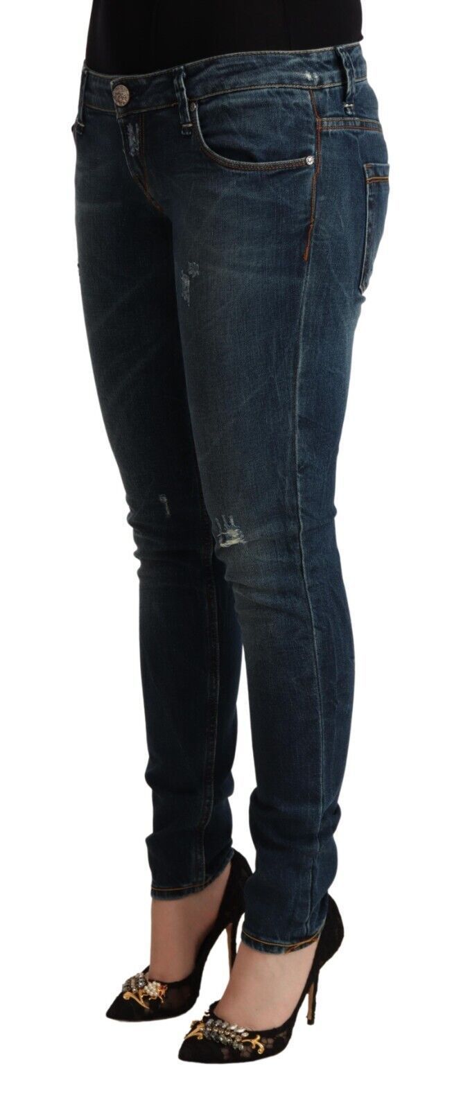 Skinny Versleten Jeans