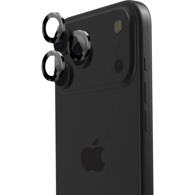 BlueBuilt Aluminium Camera Lens Protector Apple iPhone 17 Pro/17 Pro Max Black