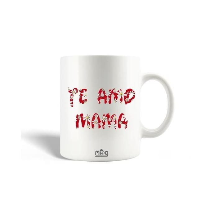 Mug en Céramique - MANIACASE - Te Amo Mamá - 30cl - Blanc - Compatible lave-vaisselle