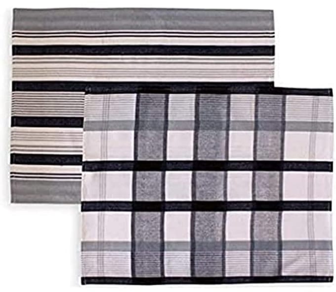 Paella Kavel Theedoek Jacquard Zwart 50 x 70 cm