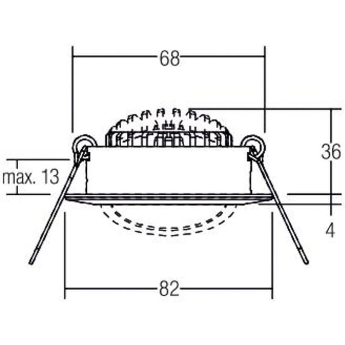 BRUMBERG BB03 inbouw DALI aansluitbox chroom