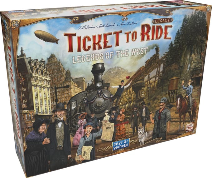Days of Wonder Ticket to Ride Legacy Bordspel - Legenden van het Westen | Strategisch familiespel met opbouwende verhalende campagne