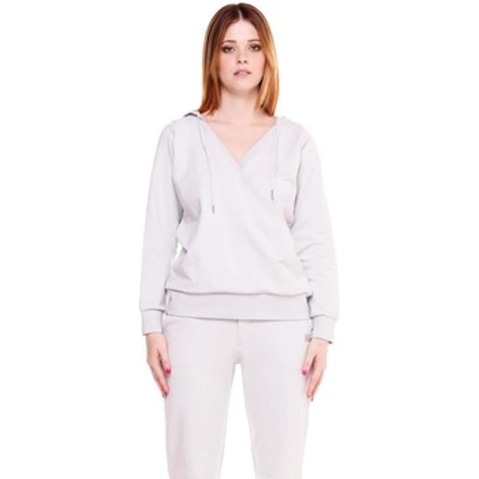 Capuchon sweaters Leone 1947 Woman Hoody Crystal
