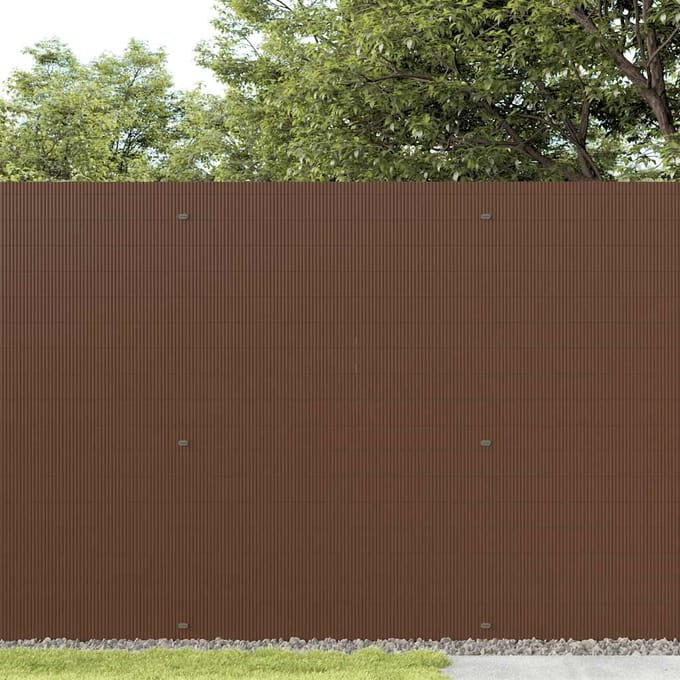 vidaXL - Tuinhek - Dubbelzijdig - Bruin - 1,8x3 - m - PVC