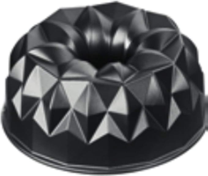 JGS ® Bakevorm voor Perfecte Gugelhupf Creaties met Geometrisch Design - 25 cm