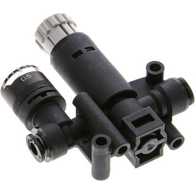 Pneumatische Drukregelaar 4mm met manometer